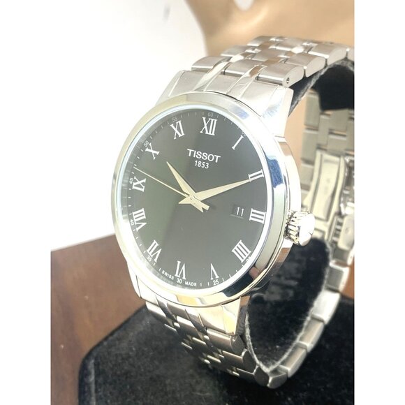 Tissot Men's Watch Swiss Quartz Black Dial 42mm Stainless Steel T1294101105300 - Picture 13 of 14